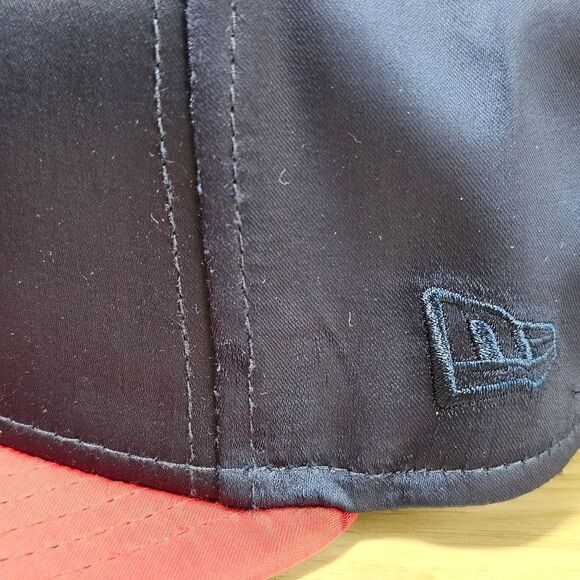 Atlanta Braves New Era 150th Anniversary Hat 59FIFTY Satin Navy Blue Red Limited - Picture 8 of 11